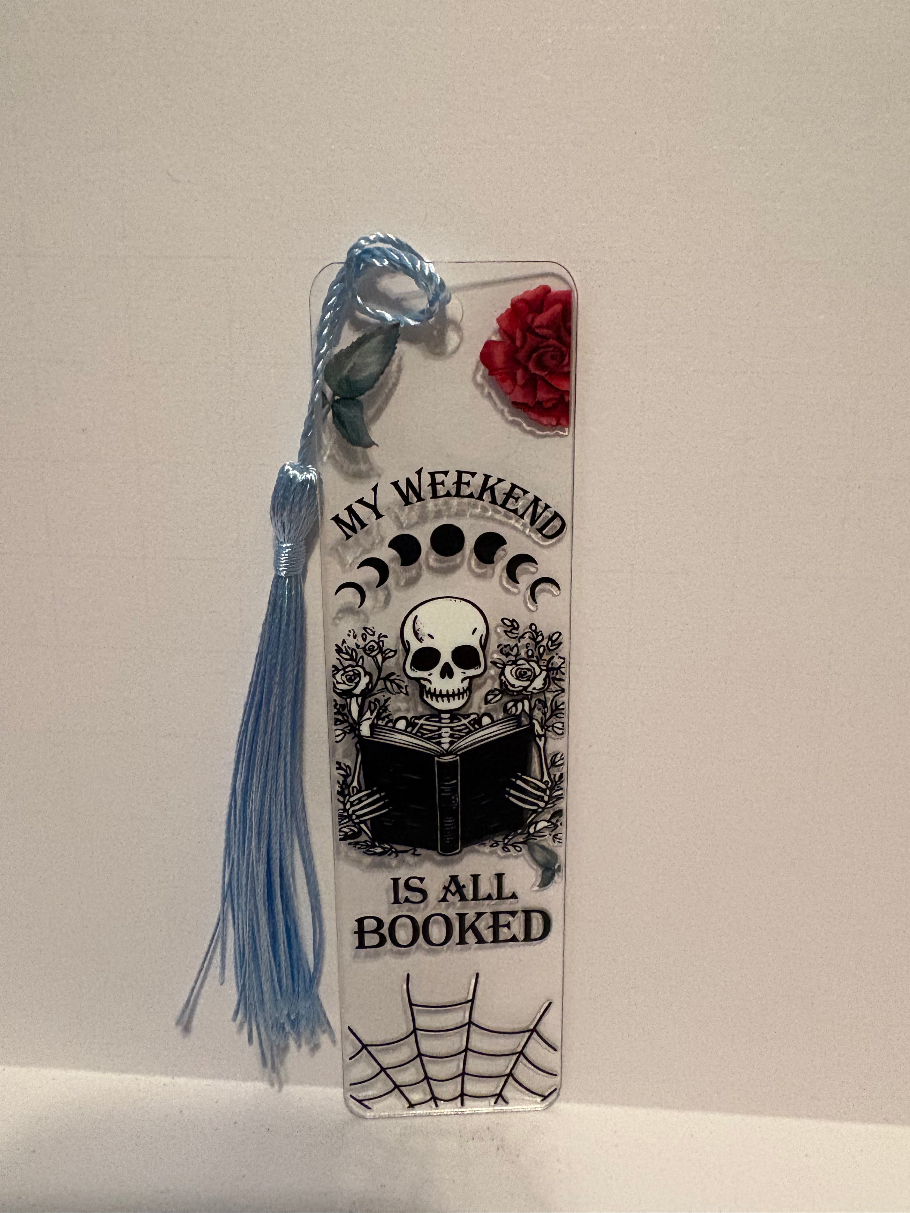 My Weekend is All Booked — Bookish Bookmark