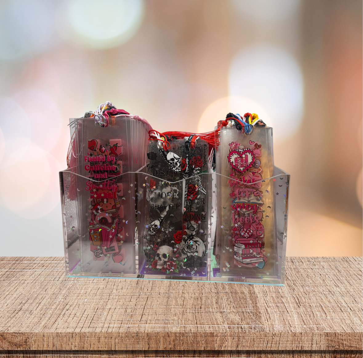 🖤 Romance Acrylic Bookmarks